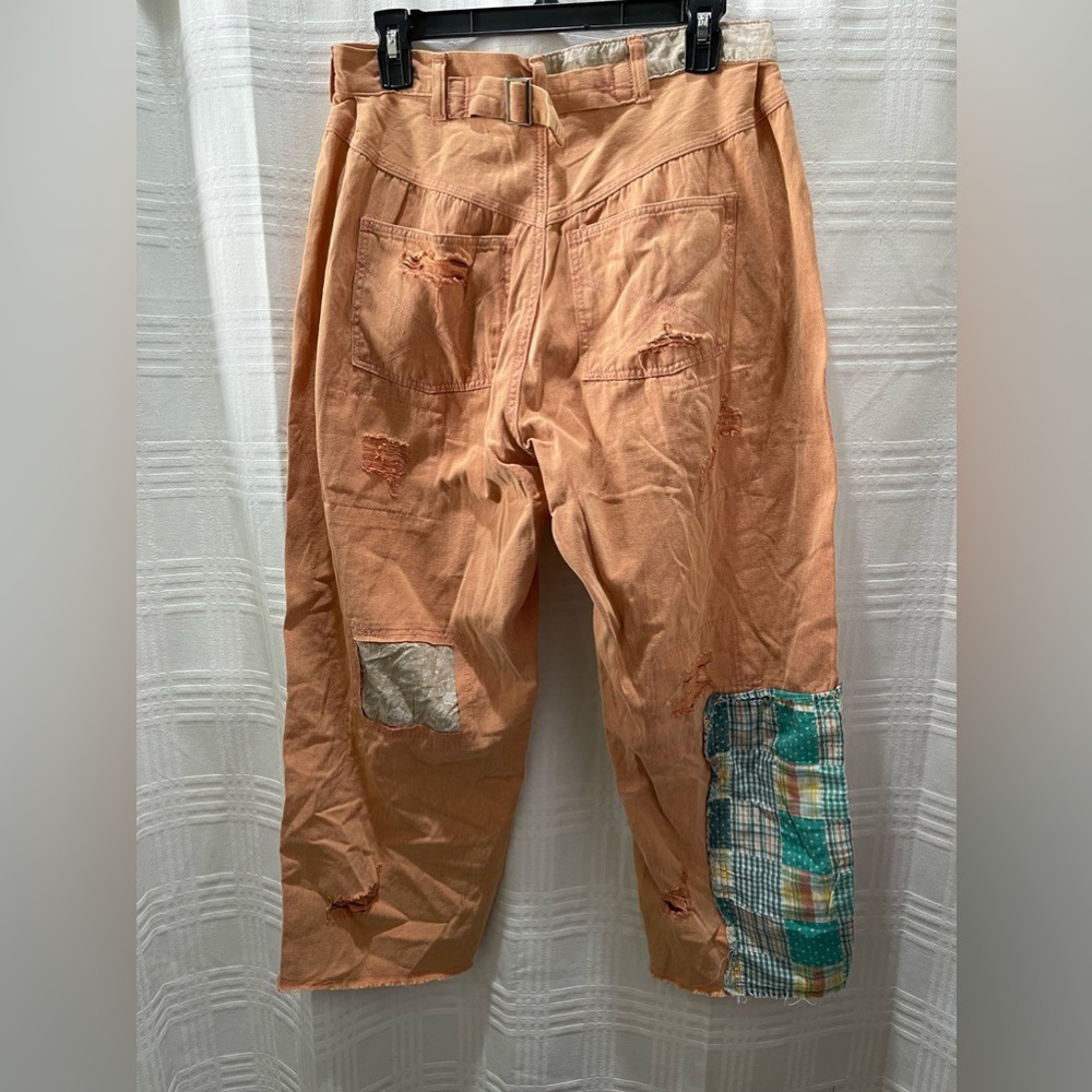POL bohemian patchwork cropped ankle pants - Picture 4 of 15
